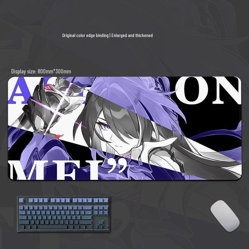 Honkai: Star Rail Großes Esports Anime Mauspade - Tastatur- und Schreibtischunterlage für Gaming und Wohnheime