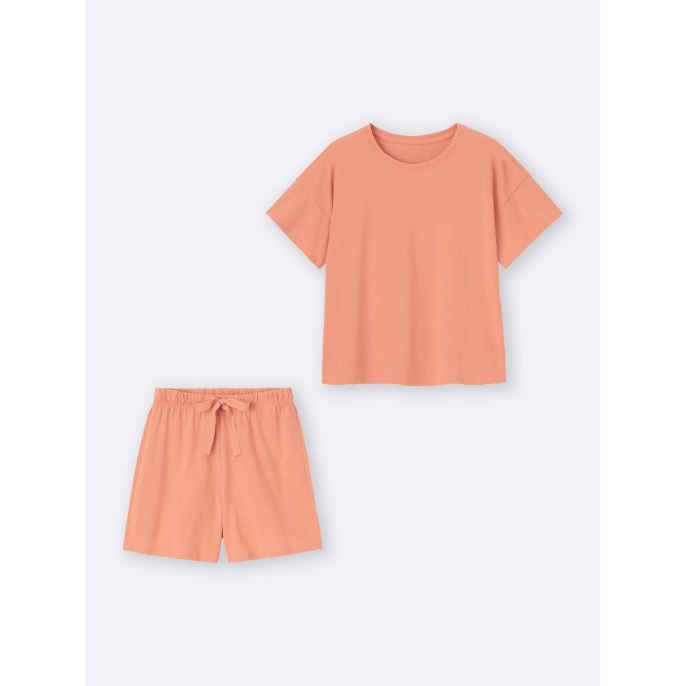 GU by Uniqlo Cotton Color Lounge Set Short Sleeve + Os