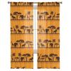 African Ethnic Lion Elephant Giraffe Tree Tulle Sheer Curtains for Living Room Bedroom Kitchen Decoration Voile Organza Curtains