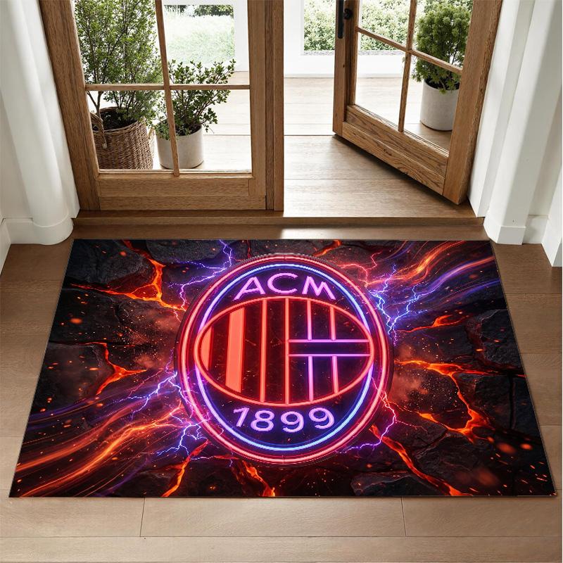AC Milan Design Crystal Velvet Rug Soft Decorative Mat for Bedroom Entrance