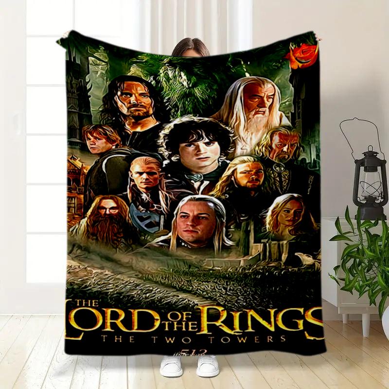 1PC The Lord of the Rings blanket, all-season lightweight home office outdoor nap multifunctional blanket, Christmas gifts