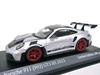 Europe Exclusive Scale Porsche 911 GT3 RS Weissach Package with Red Rims 2023 1/43 (Silver)