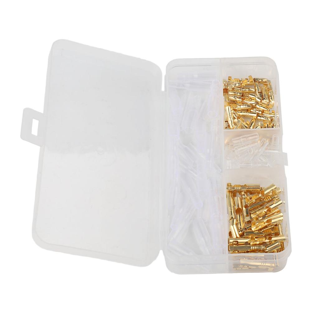 Ferrules 120PCS Connectors Brass Wire Connectors For 0.3-1.5mm2 Wires Insulated Wire Connectors Daily Wiring Needs