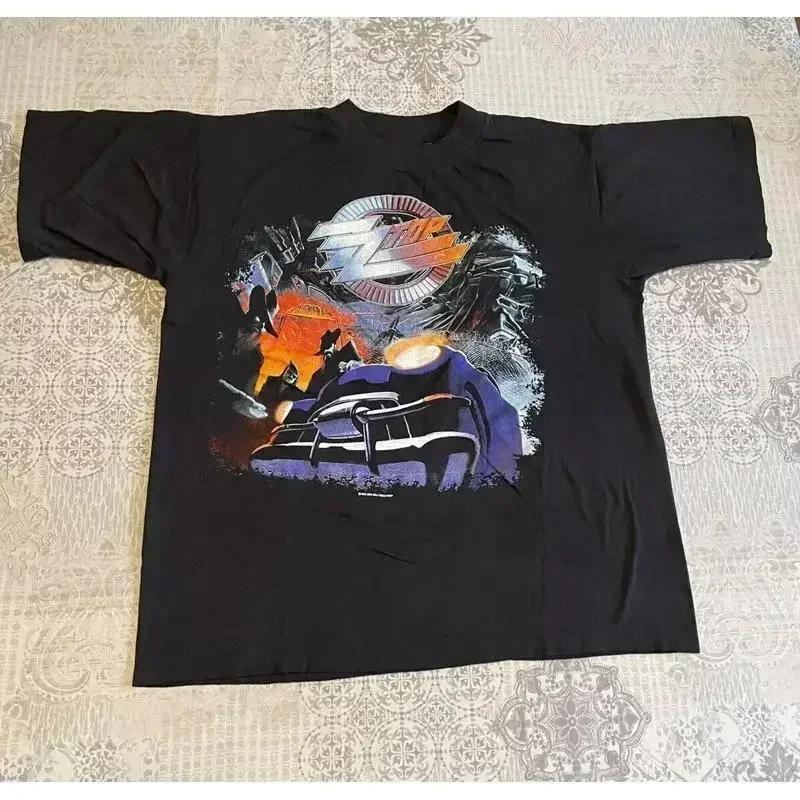 Camiseta Negra Banda Zz Top Algodón S 234xl