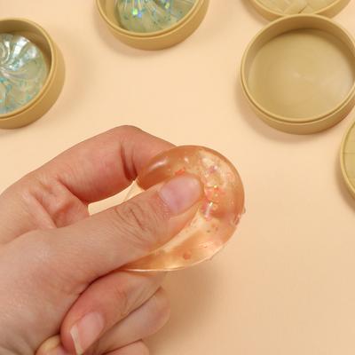 Soft Cute Mini Dumplings Squishy With Steamer Fidget Sensory Toy Squishy Crystal Bun  Kids Toy