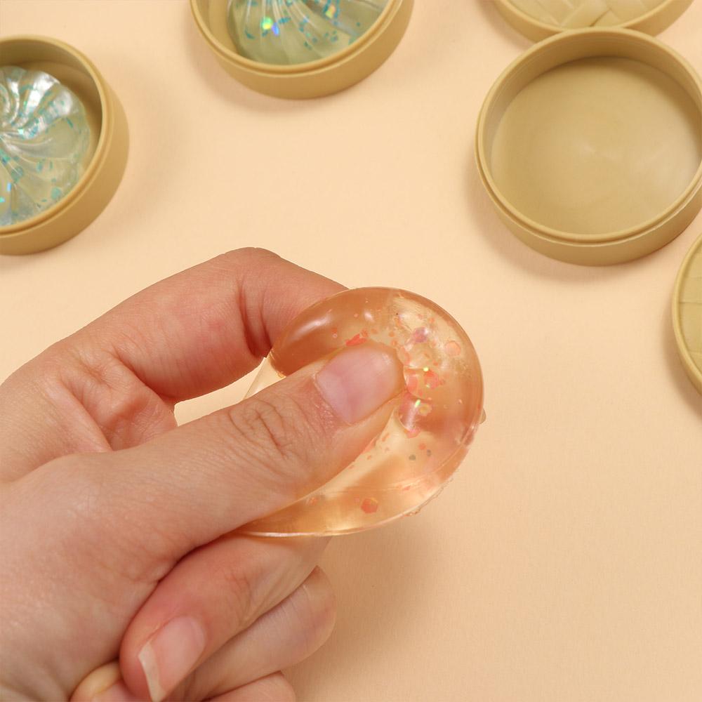 With Steamer Mini Dumplings Squishy Soft Cute Fidget Sensory Toy Squishy Crystal Bun Party Favors