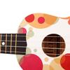 Hawaiianische Einsteiger-Ukulelen für Kinder, 4 Saiten, kleine Gitarre, buntes Blasenmuster, Akustik-Ukulele, Nylonsaiten (21 Zoll)