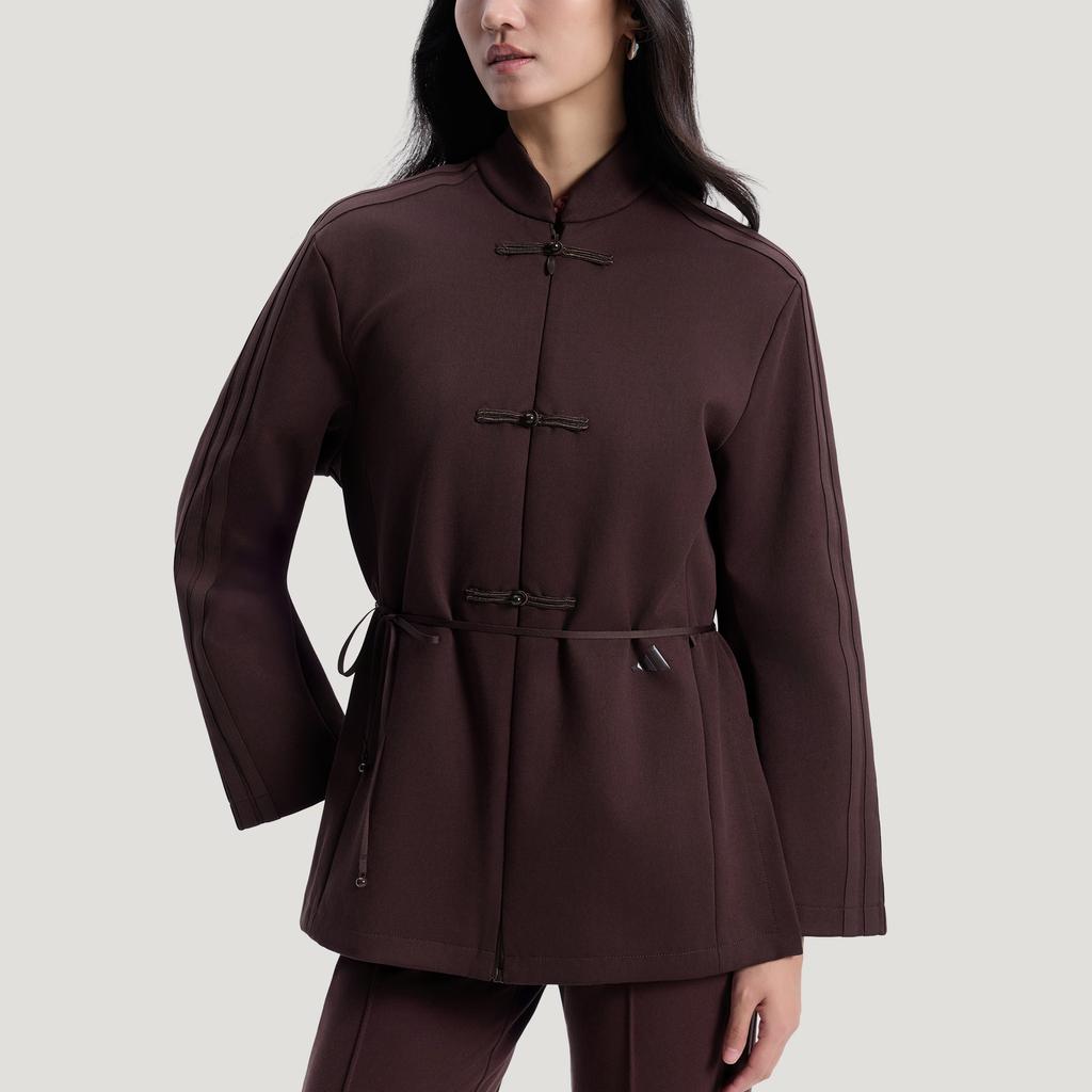 adidas FW25 Samuel Gui Yang Co-Created Suit New Chinese Style Sports Casual Loose Knit Jacket Women Jacket HY2112