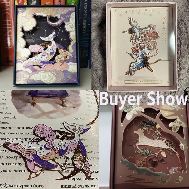 Hot Chinese Style Metal Bookmark Tassel Pendant Retro Book Clip Pagination Mark School Office Supplies Stationery Student Gift