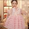 2026 New Year Girls' Floral Retro Chinese Style Padded Vest Dress