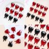 Summer Love Drop Blood Pendants with Hole Color Heart Hang Tags Acrylic Jewelry Necklace Pendant DIY Accessories