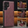 Wireless Charging Flip Leather Phone Case For Samsung Galaxy S26 Ultra S25 Plus S24 Ultra S23 Magnetic Wallet Card Cover Coque