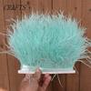 FeatherHigh quality fluffy ostrich feather trimming cloth sideband 5M 10M long DIY clothing accessories decorative accessories 8-11cm