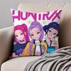 Popular Virtual American Band HHUNTRX Cushion Cover Pillowcase Antidustmite Invisible Zipper Short Plush Sofa Cushion