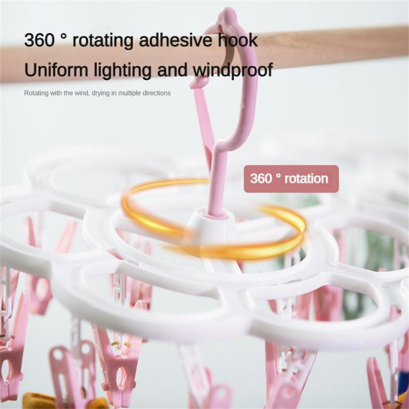 Clips Folding Clothes Dryer Hangproof Socks Underwear Plastic Drying Best Rack Organizerer Children Adults Clothes Dryer Wind for Home