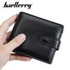 Men's Short Wallet Korean Version of Business Multi-card Driver's License Ticket Clip Premium Sense Snap Button Change Purse