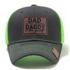 Casual Wear DADDY Trucker Hat Lether Patch Net Baseball Cap Sun Hat DAD Snapback Cap  Men & Women
