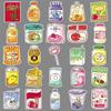 50 Cute Hand-drawn Snack Stickers for Water Bottles & Phone Cases