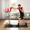 Punching Bag with Stand Boxing Bag Set with Adjustable Height, Red