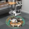 1 Stück Meerschweinchen Kunstwerk Stuhl Teppich für Büro, Rutschfest, Weicher und Langlebiger Büroteppich, Perfekt für Büro yy260127108