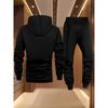 Men's Casual Printed Fashion Set, Sweatshirt Long Sleeve and Pants Two-Piece Suit for Autumn and Winter