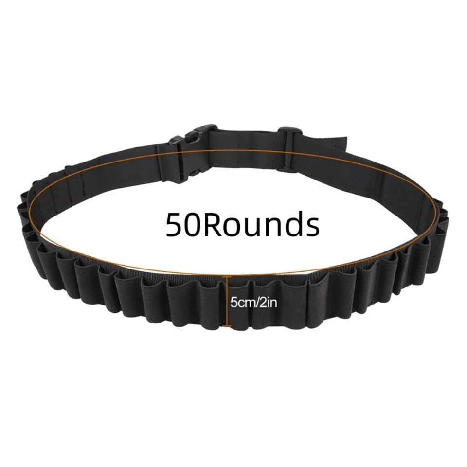 Tactical 27/30 Rounds Shotgun Bandolier Belt Adjustable Shotgun Shell Carrier Ammo Pouch Holder for 12 Gauge Hunting Accessories