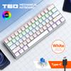 T60 Mechanical  61keys Gaming Wired Keyboard Customized Hot-Swap RGB Backlit Multimedia Function Keys for Laptop/PC