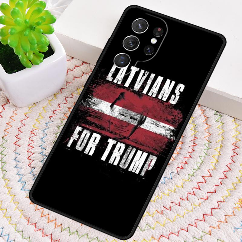 Lettische Flagge Wappen Silikon Handyhülle Für Samsung Galaxy note 10 pro S26 S25 S24 S23 S22 S21 Plus S25Ultra Capa Cover