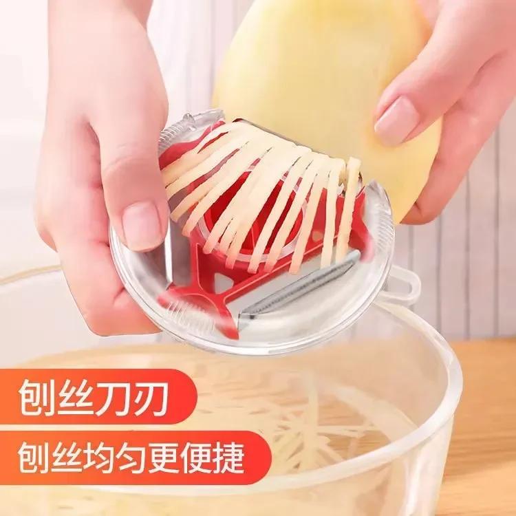 3 In 1 Magic Trio Peeler Set Slir Shredder Peeler Julienne Cutter Multi Peel Blade Zesters Grater Kitchen Tool Acssories