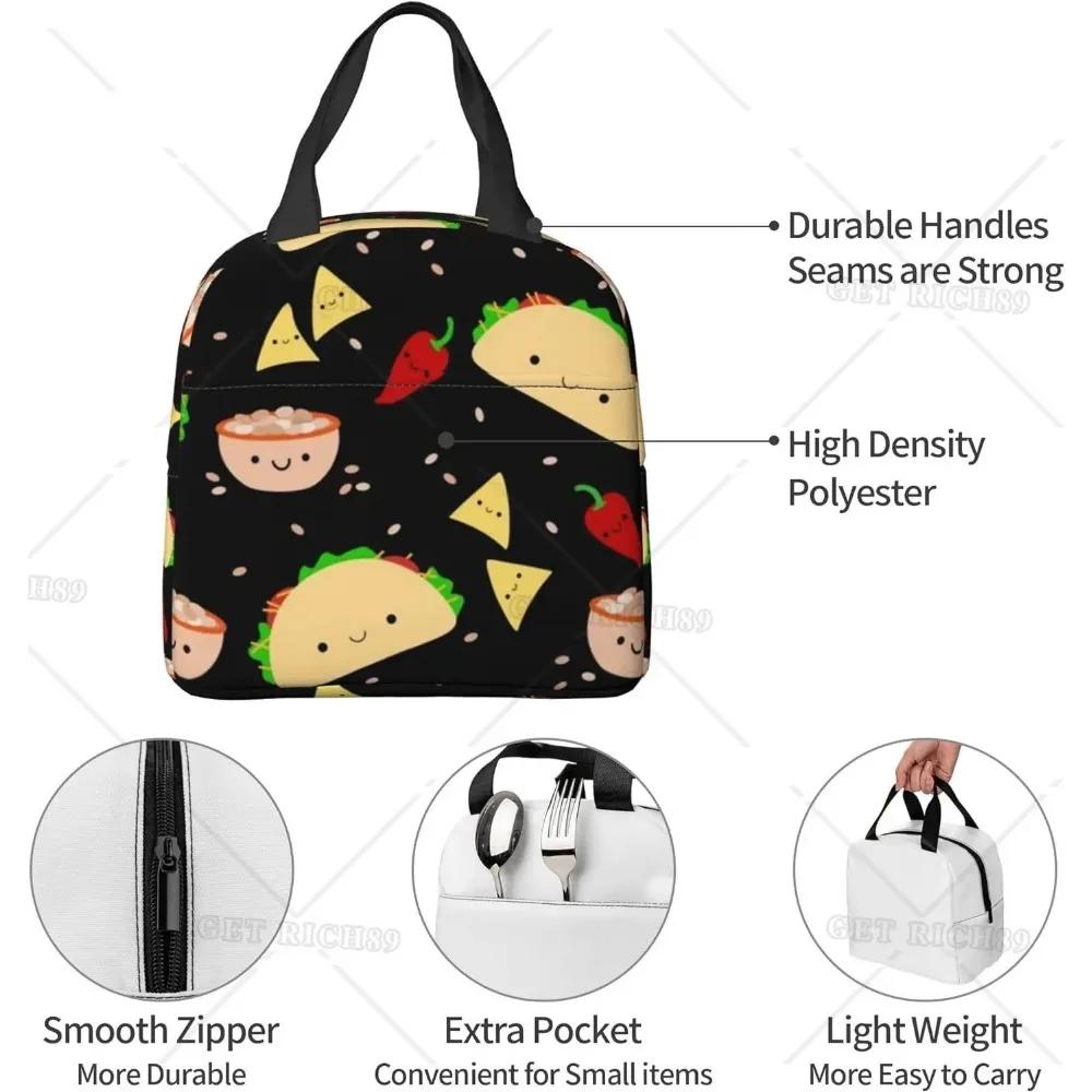 Borse Termiche per Pranzo Uomo Donna, Borsa Tote per Mantenere Cibo Caldo o Freddo, Lunch Box Riutilizzabile per Ufficio, Viaggi, Potluck, Cucina di Casa