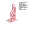 3D Printed Treble Clef Bookends, Music Note Shelf Organizer, Non-Slip Modern Bookend with Stable Support, Sturdy Music Themed Book Stand for Desk