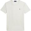Polo Solid Logo Embroidered Slim Fit Crew Neck Short Sleeve T-Shirt Men Tops Cream MNPOTSH1N822298-101
