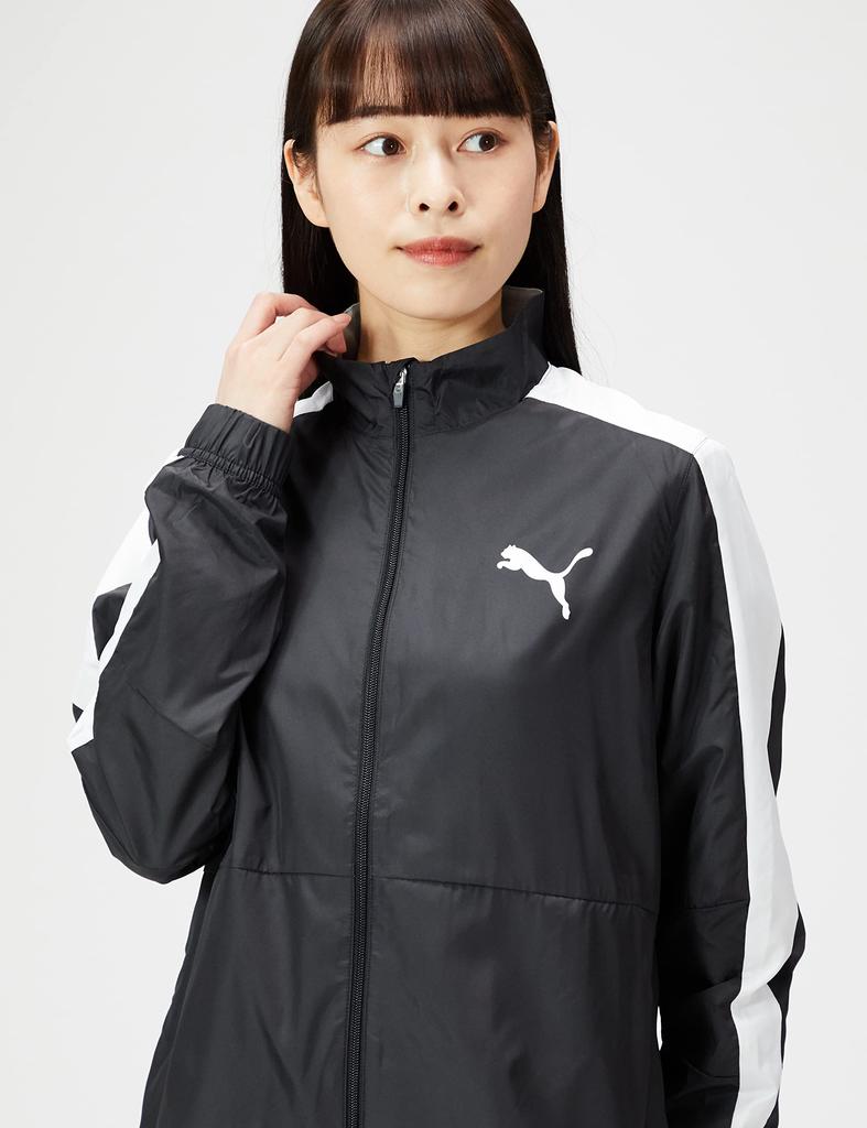 Windbreaker Jacket CROSS THE LINE Jacket W 520418 24 Color Black S [PUMA] Warm-up Women's Spring/Summer (01)