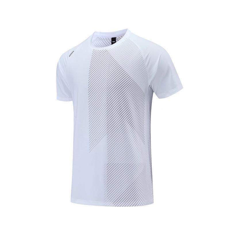 Men's Quick Dry Loose Fit Short Sleeve Sports T-shirt - Casual European American Fashion Fitness Top