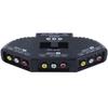 3-Way Audio Video AV RCA Black Switch Selector Box Splitter Switch W/ RCA Cable For TV X-box DVD Player Devices Switch 5