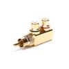 Gold Plated Av Audio Splitter Plug Rca Adapter 1 Male To 2 Female F Connector