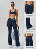 Women's High-Waist Micro-Flare Yoga Pants with European and American Style