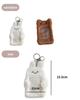 [To all Genie] [ONLYOU] Plush Korean Rabbit Pass Case, Pass Case, Card Holder, ID Case, Employee ID Card, Key Ring, Fluffy Character, Cute, High