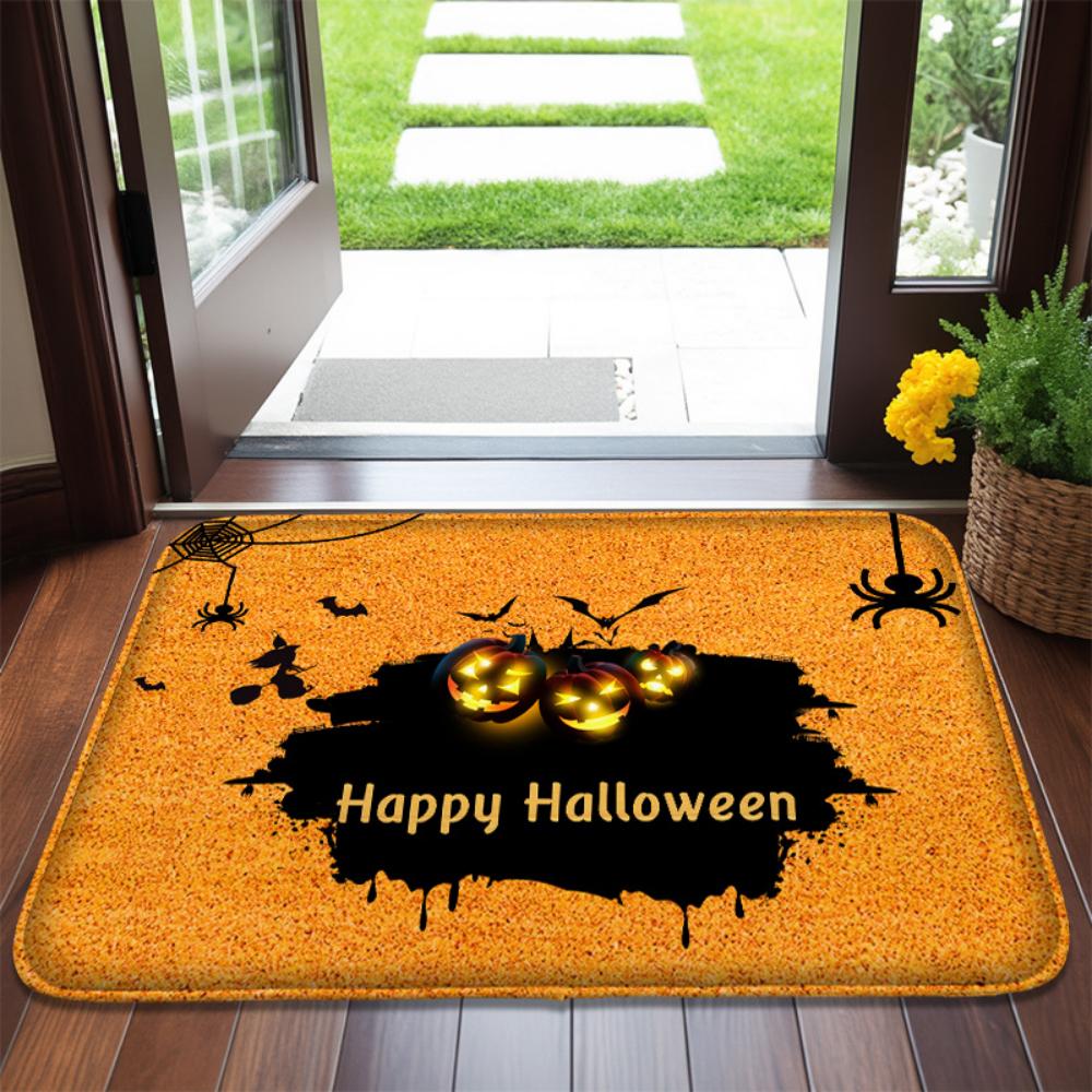 1 szt. Halloween Tańczące Szkielety Mata Pod Drzwi Straszna Czaszka Antypoślizgowe Powitalne Dywaniki Wejściowe Mata Podłogowa Kuchenna Do Sypialni Salonu