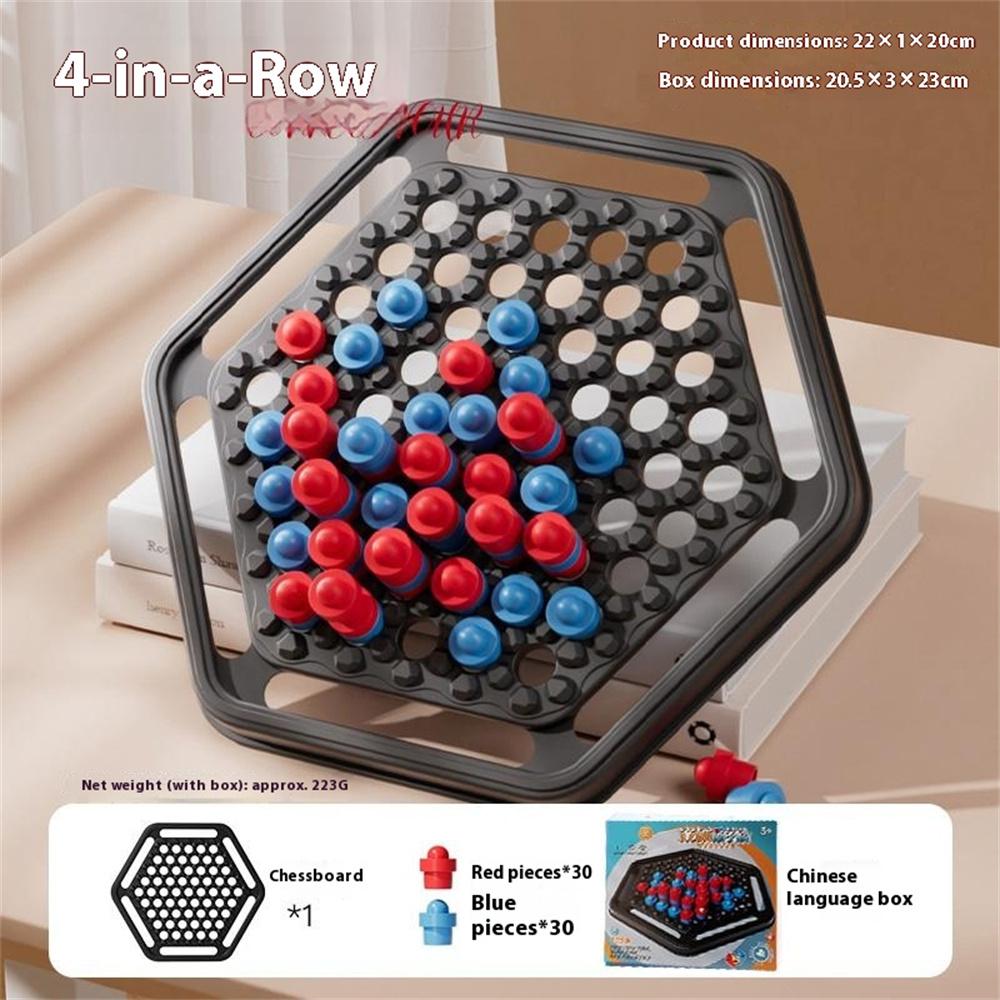 KJ135 Educational Chess Push Ball Game Board Game Toys Two Player Four-in-a-Row Checkers for Children
