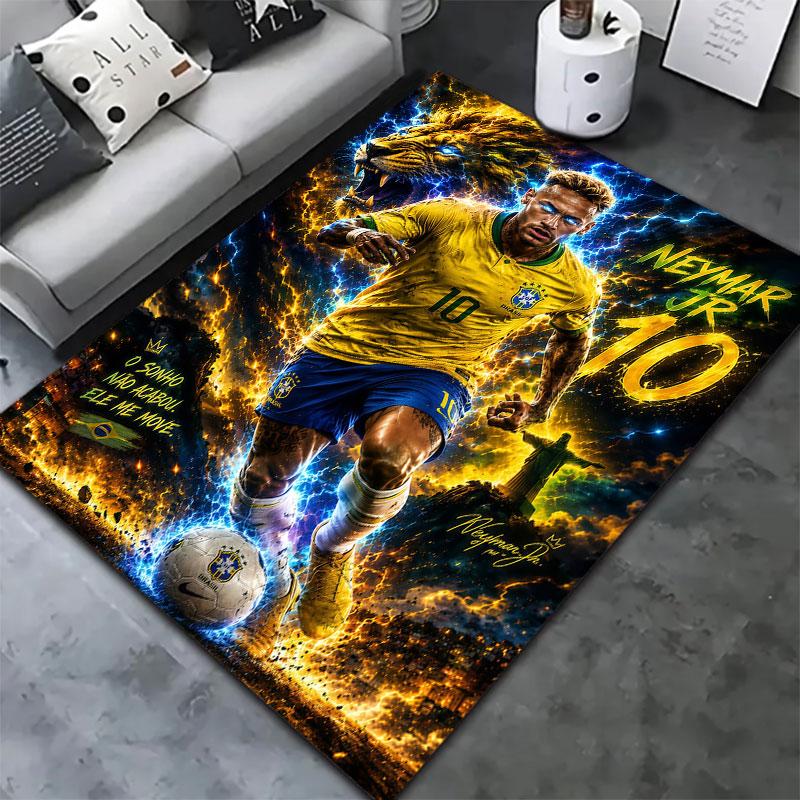 Neymar Carpet Rug for Living Room Bedroom Home Sofa Decoration,Kids play Non-slip Floor Mat