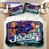 Vibrant Anime Ensemble Three-piece set (1 * duvet cover + 2 * pillowcase, without core) 2D Flat Duvet cover and pillowcase Soft and comfortable