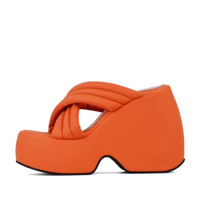 Platforma Slip on Peep Toe Super wysokie obcasy Letnie buty Codzienne noszenie Muły Modne damskie sandały