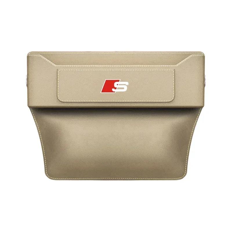Car Seat Gap Storage Box For q2 A1 A3 A4 A5 A6 A7 A8 Q3 Q5 Q7 Q8 TTS ABT Storage Bag Organizer Auto Storage Box Accessories
