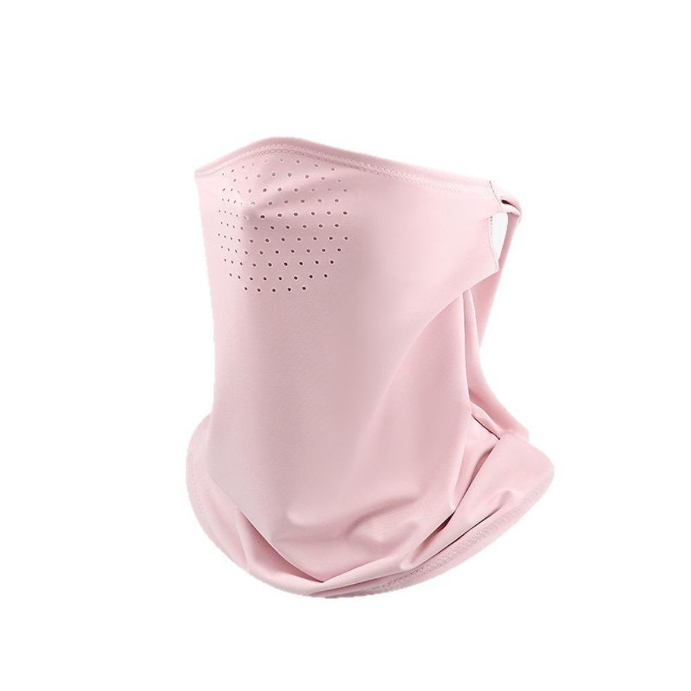 

Breathable Scarf-style Half-face Mask, Summer Quick-drying Neck Wrap, Decorative Ear-hanging Sun Hat рожевий