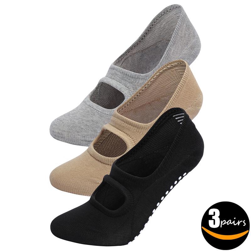 Miling Women s Anti-slip Yoga & Exercise Socks 3-Pair Pack 40