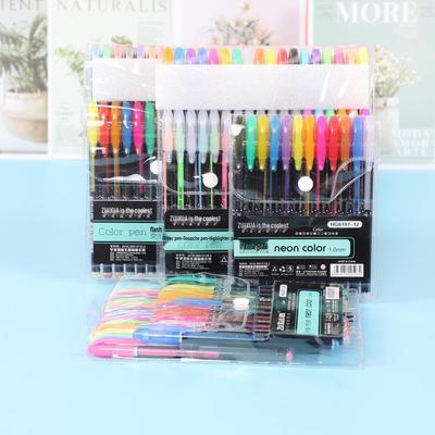 48 Glitzer-Highlight- & Aquarellstifte, 12 Markierungsfarben für Journals & Graffiti, Bulletspitze