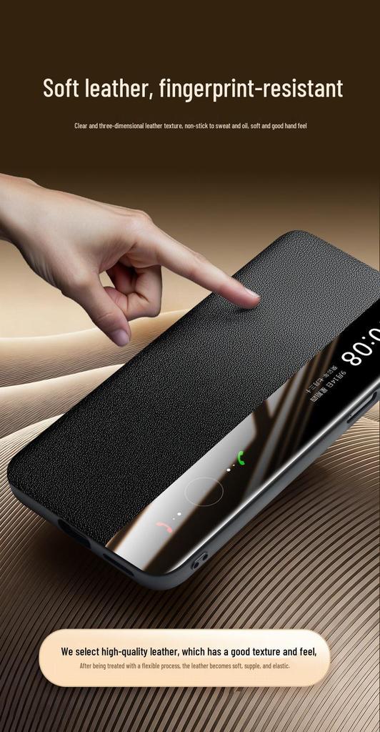 Qiali Huawei Mate 80 Pro Max Magnetic Flip Leather Case with Smart Sleep and RS Protection
