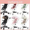 Wheeled Collapsible Four Baby Stroller Lightweight Foldable Convertible Seat