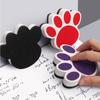 Vibrant Color Non-Scratch Surface Ergonomic Grip Magnetic Whiteboard Eraser Cartoon Bear Footprints EVA Blackboard Eraser